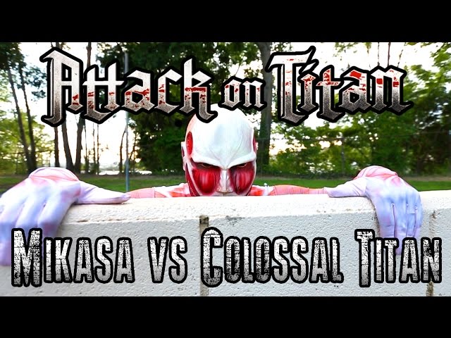 Mikasa vs Colossal Titan | ミカサ vs 超大型巨人