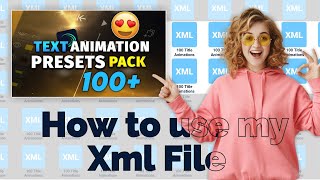 how to import preset in alight motion✓how to import xml in alight motion✓how to use xml file✓xml screenshot 5