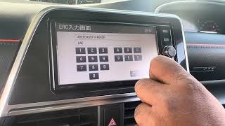 Toyota Japanese stereo Lock screen Unlock using ERC Code - How to find ERC Unlock menu for cars