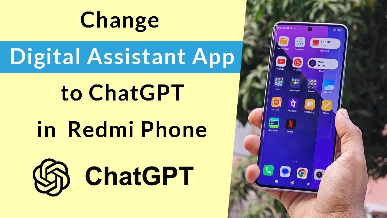How to Change Digital Assistant App to ChatGPT in Xiaomi Redmi Phone?