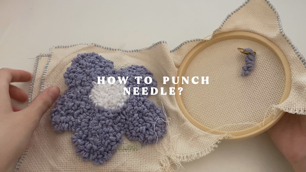 How to Punch Needle a Coaster for Beginners YouTube