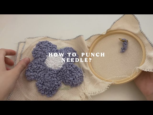 How to Punch Needle a Coaster for Beginners 