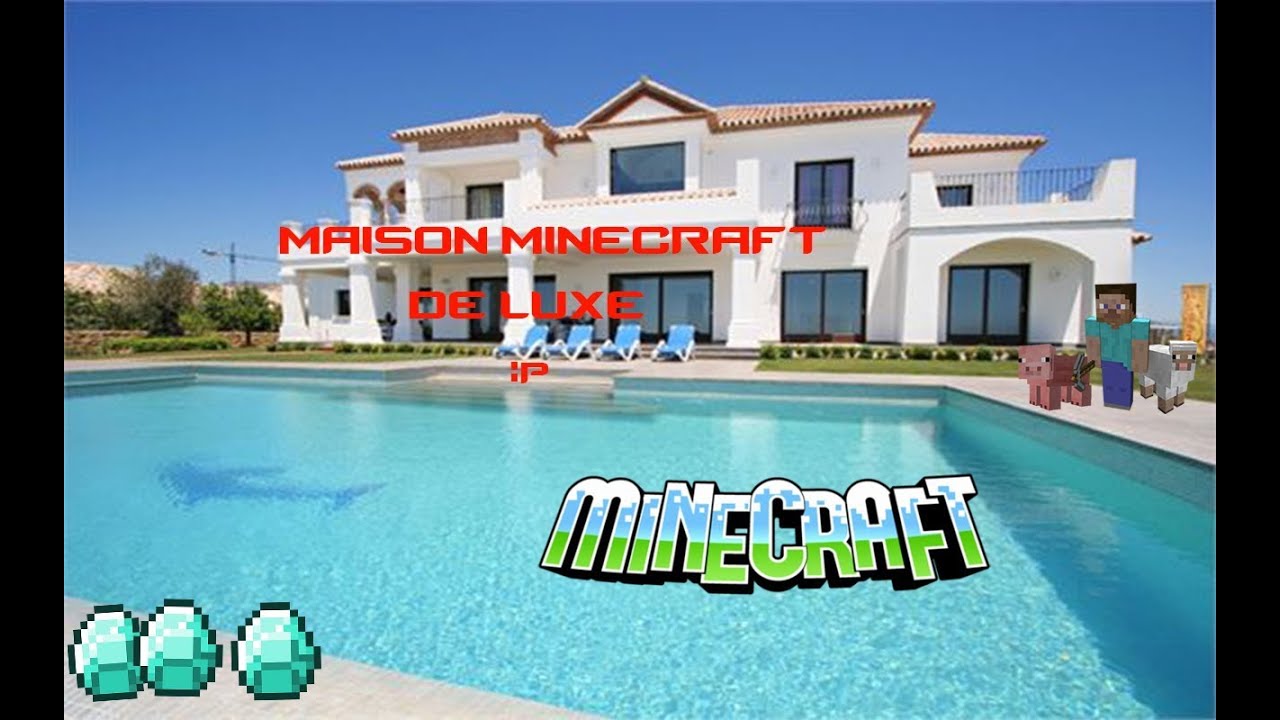 construire une belle piscine minecraft - YouTube