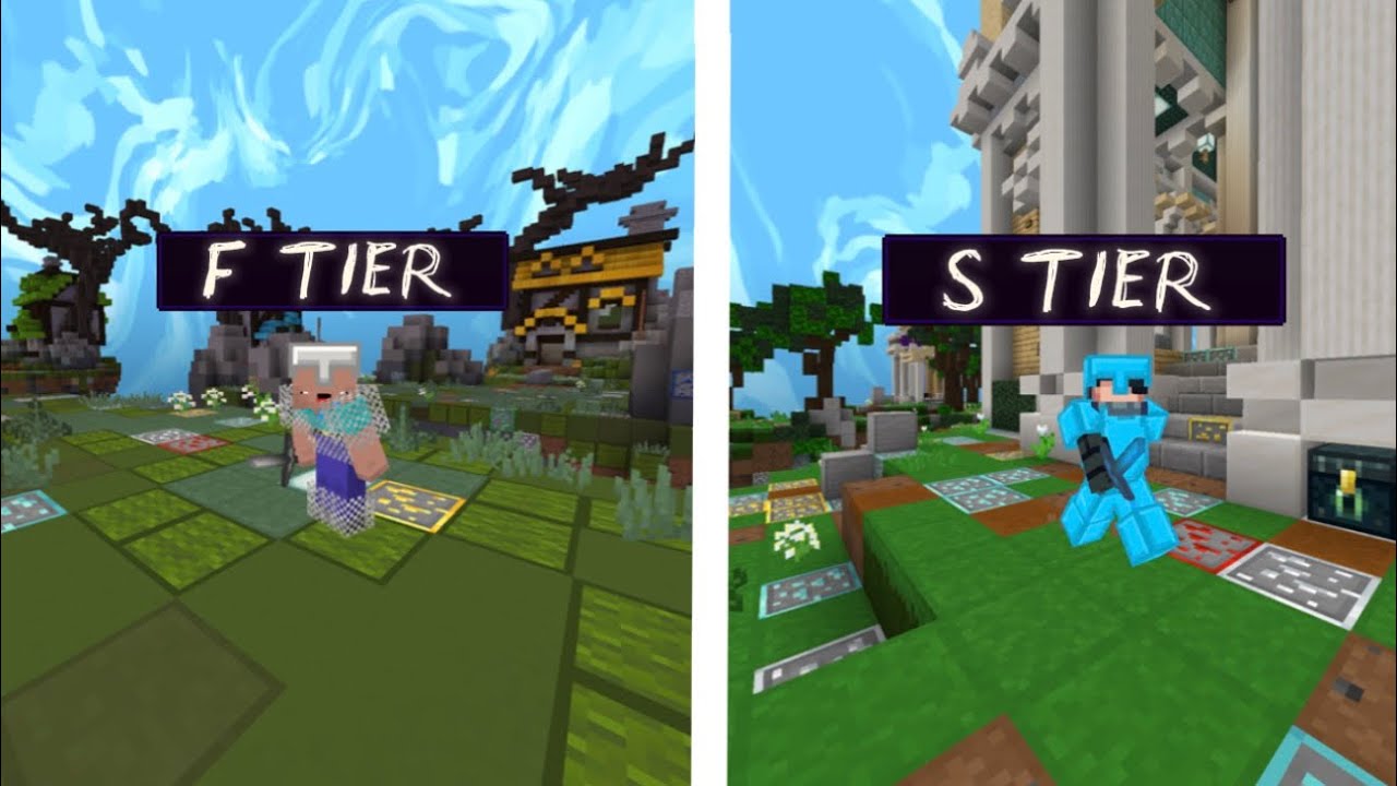 I Fought Every Minecraft Tier In MOBILE | Edited Video