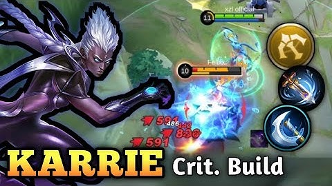 (TRY THIS!) KARRIE CRITICAL DAMAGE IS UNSTOPPABLE!! | KARRIE BEST BUILD & EMBLEM SET 2022