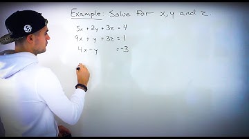 QMS 110 (Ryerson) - Solving System of Equations with 3 Variables (Infinite Solutions)
