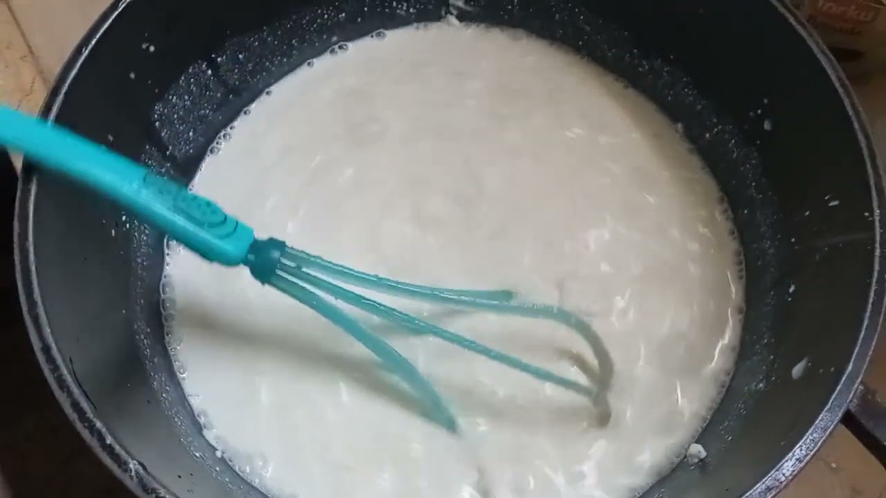 شوفوا كيف عملنا طبيخ اللبن من جبنة الڤيتا🤗🤗🤗