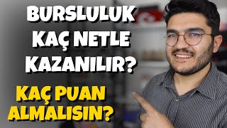 Bursluluk Kaç Netle Kazanılır? Kaç Puan Almalısın?