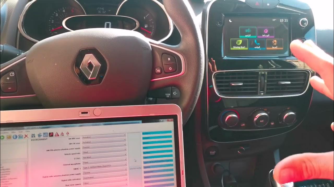 installation et activer camera de recul clio 4 YouTube