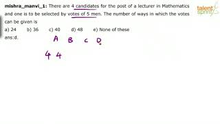 Permutations and Combinations | Additional Example - 1 | Quantitative Aptitude | TalentSprint