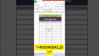 decimal ke bad two digit chahiye💯 use karo round formula #shorts #trend #excel