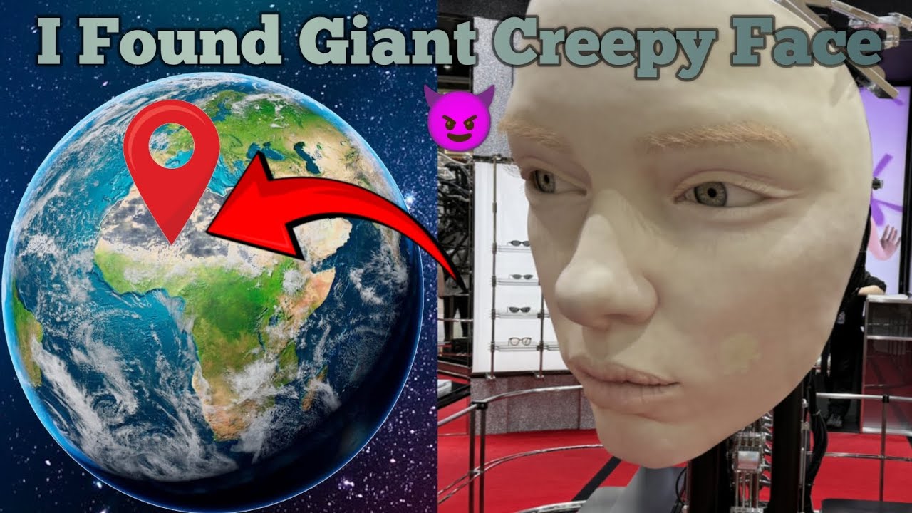 I Found Giant Creepy Face 😈 on google earth 🌎