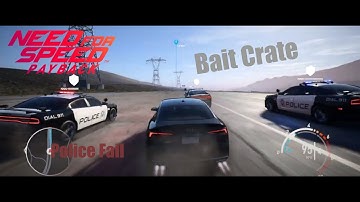 Need for Speed Payback | Police Chase | Successful Bait Crate Run