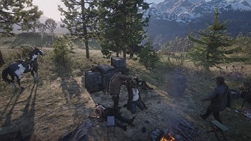 Red Dead Redemption 2 - Random Encounter with Javier (Save Bill from Bounty Hunters)