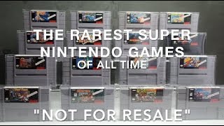 SNES Not For Resale/Demo Games | Rarest & Hardest to Find Super Nintendo Games