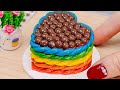 Rainbow Heart Cake Miniature Rainbow Chocolate Cake 1000 Ideas By Lotus Media