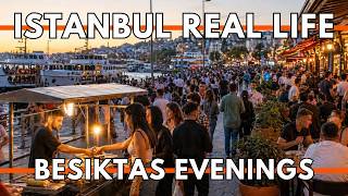 ISTANBUL TURKEY 2026 4K WALKING TOUR | Beşiktaş Street Food, Evening Crowds &amp; Real Life