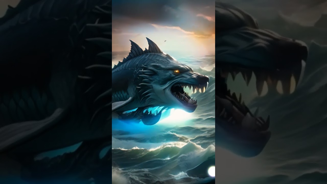 Wolf fish in ocean dangerous😱