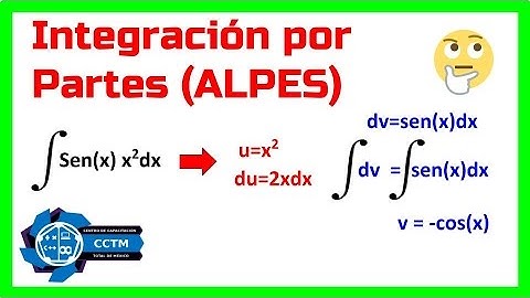 Integrales: Ejemplo de Integración por partes paso a paso  (Básico)