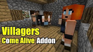 Villagers Come Alive Addon | Minecraft PE Gameplay Walkthrough screenshot 1