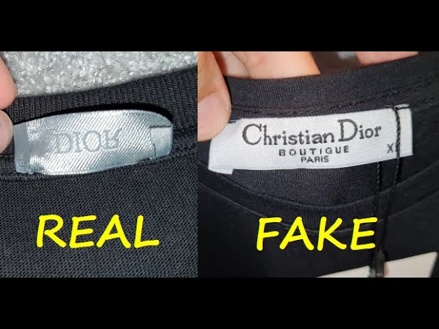 Dior T shirt real vs fake. How to spot fake Christian Dior Tee shirt -  YouTube