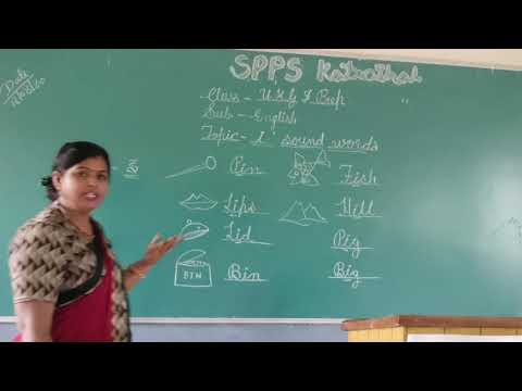 Class UKG   & Prep  Sub.English Topic  i Sound Words