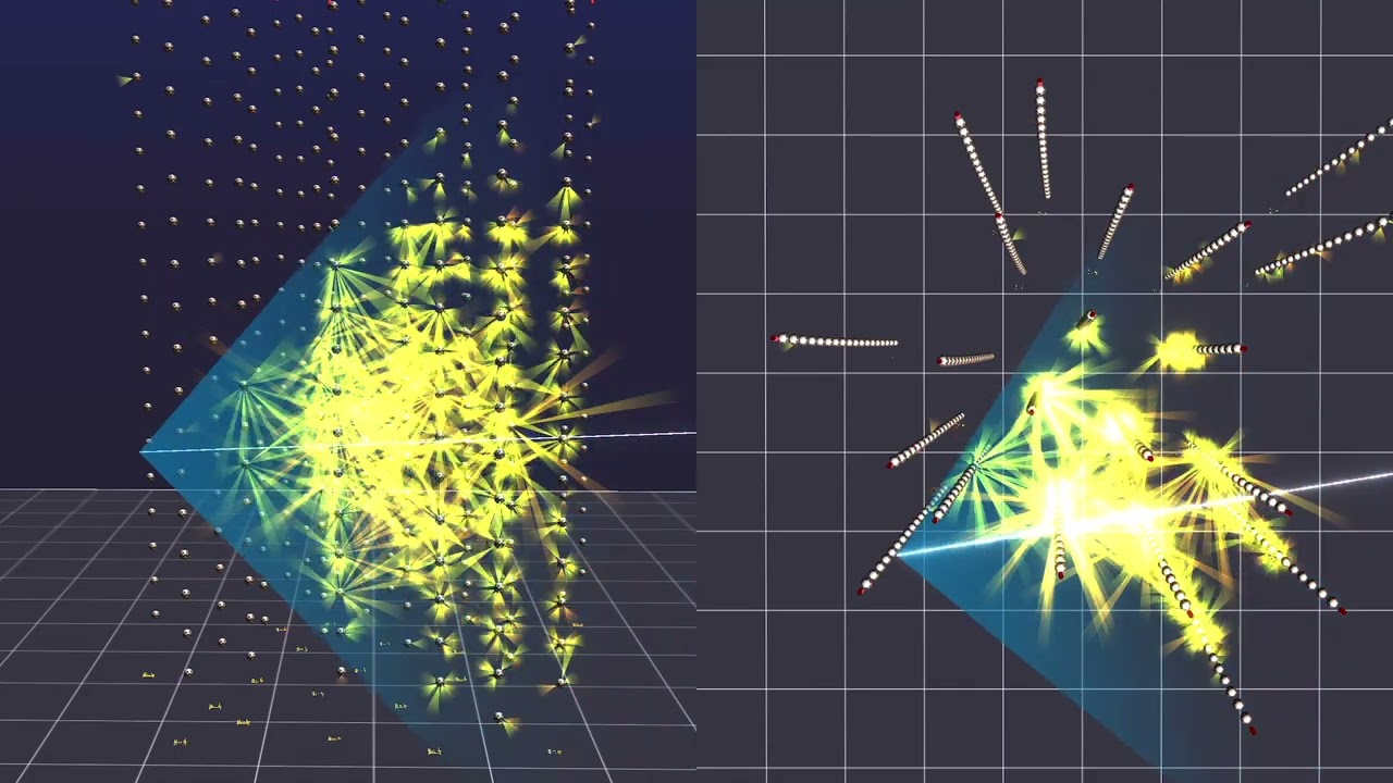 ©KM3NeT Event display with side and top views