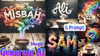 5 Prompt in 1 Video I Create 3D AI Smoke Name Image's Editing with Create For Free🔥Trending tiktok 🔥 screenshot 5