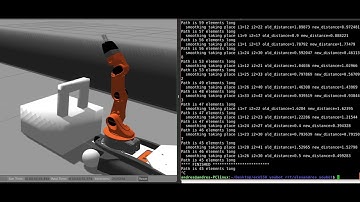 Robot arm path planning with Rapidly Exploring Random Tree (RRT)