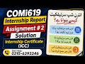 COMi619 Assignment 2 Solution ICC 2026 || comi619 internship report