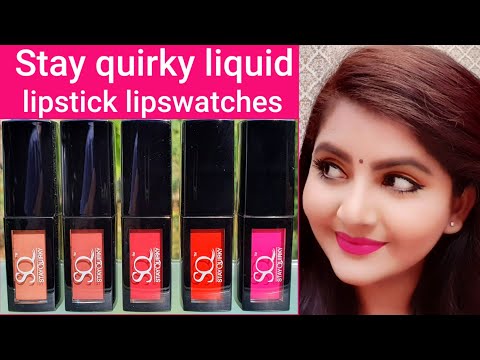 Stay quirky liquid lipstick bridal shades lipswatches | RARA | new shades