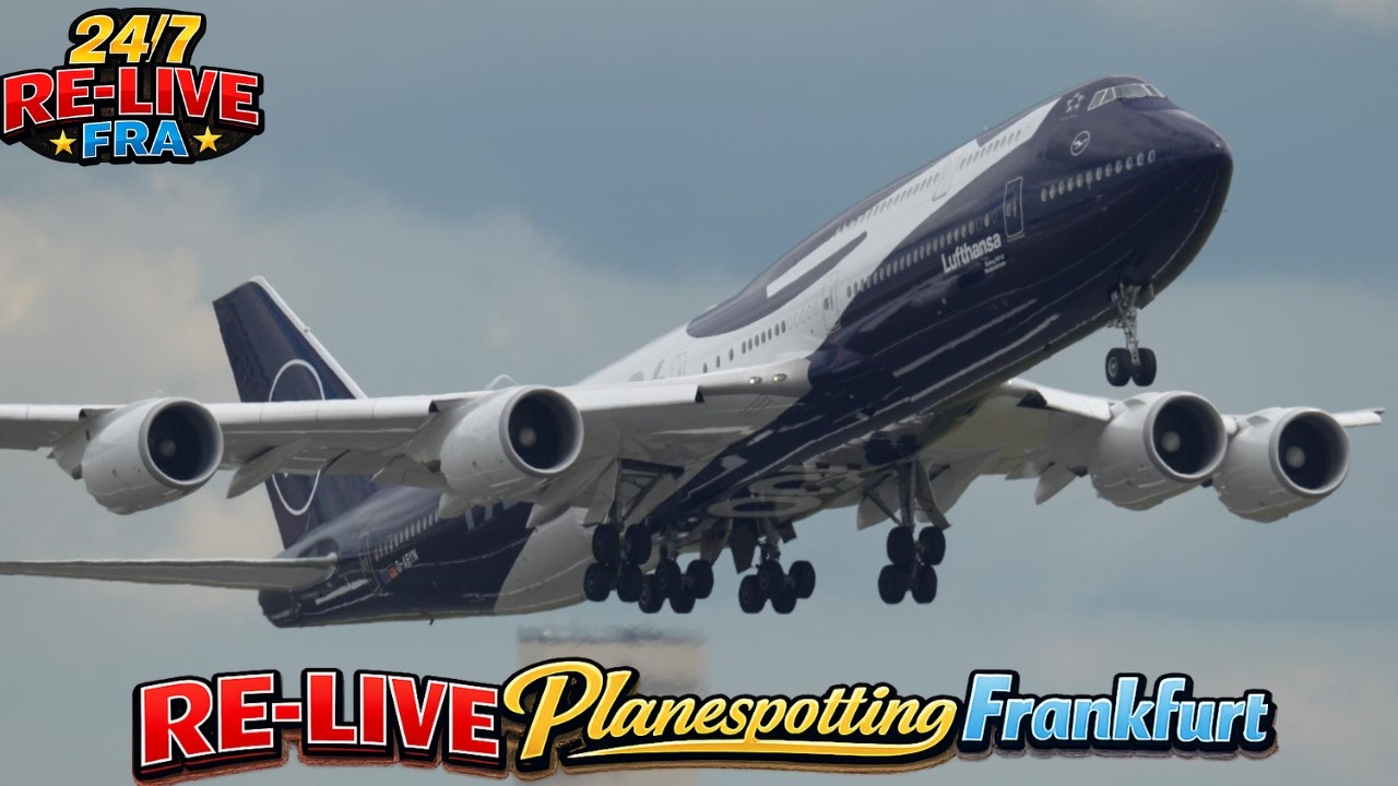 ✈️ RE-Live Planespotting at Frankfurt Airport – B747 Paradise Takeoffs &amp; Landings - FRA - EDDF 2026