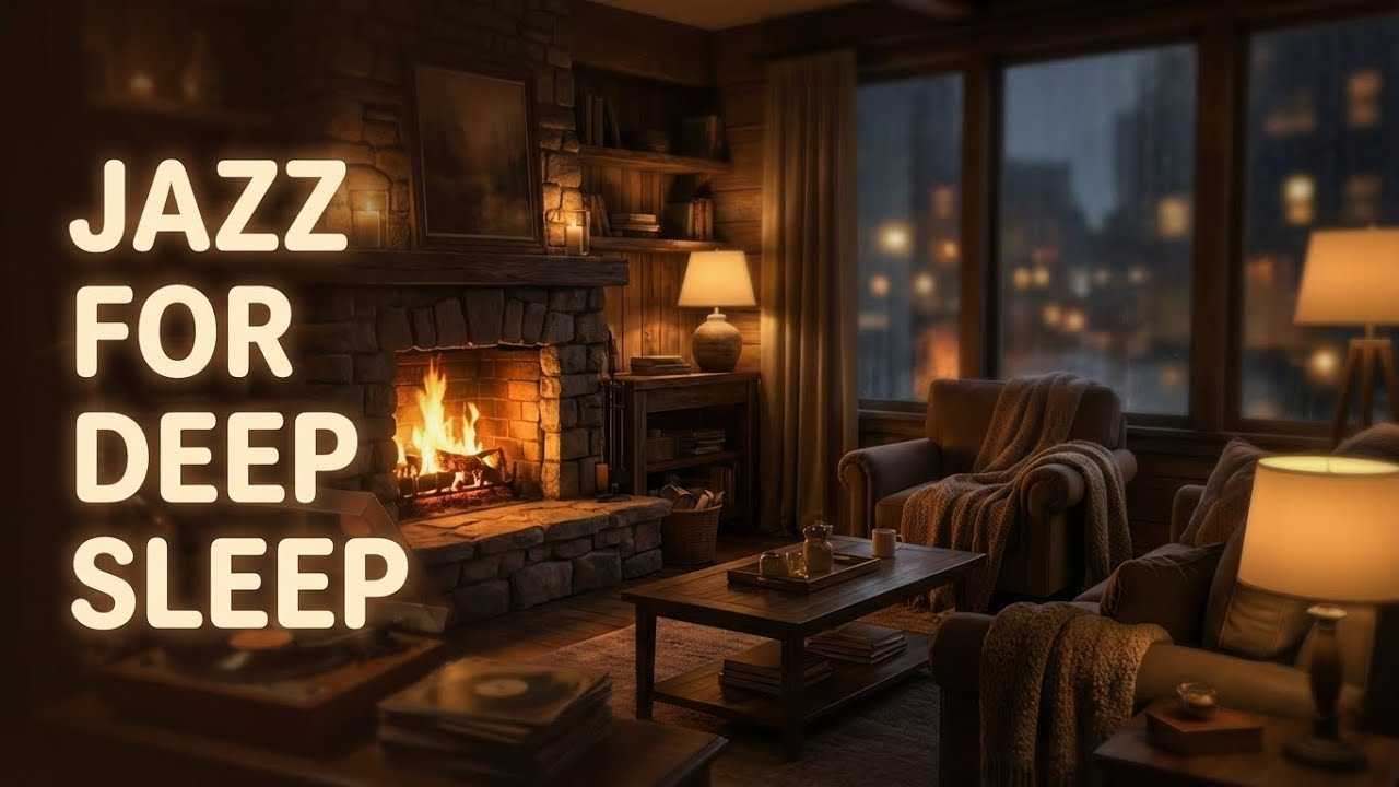 Peaceful Winter Evening Jazz & Soothing of Sleep Jazz Piano Music - Gentle Jazz Music for Deep Sleep