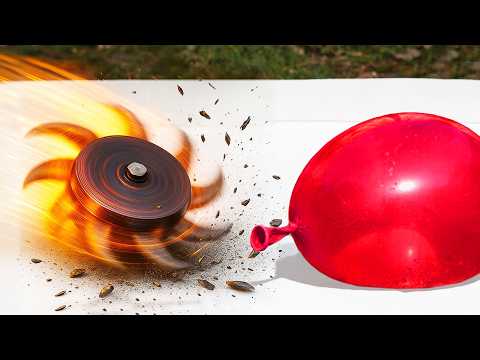 10KG BRUTAL BEYBLADE VS BALLOONS - CRUNCHY THINGS MOMENTS
