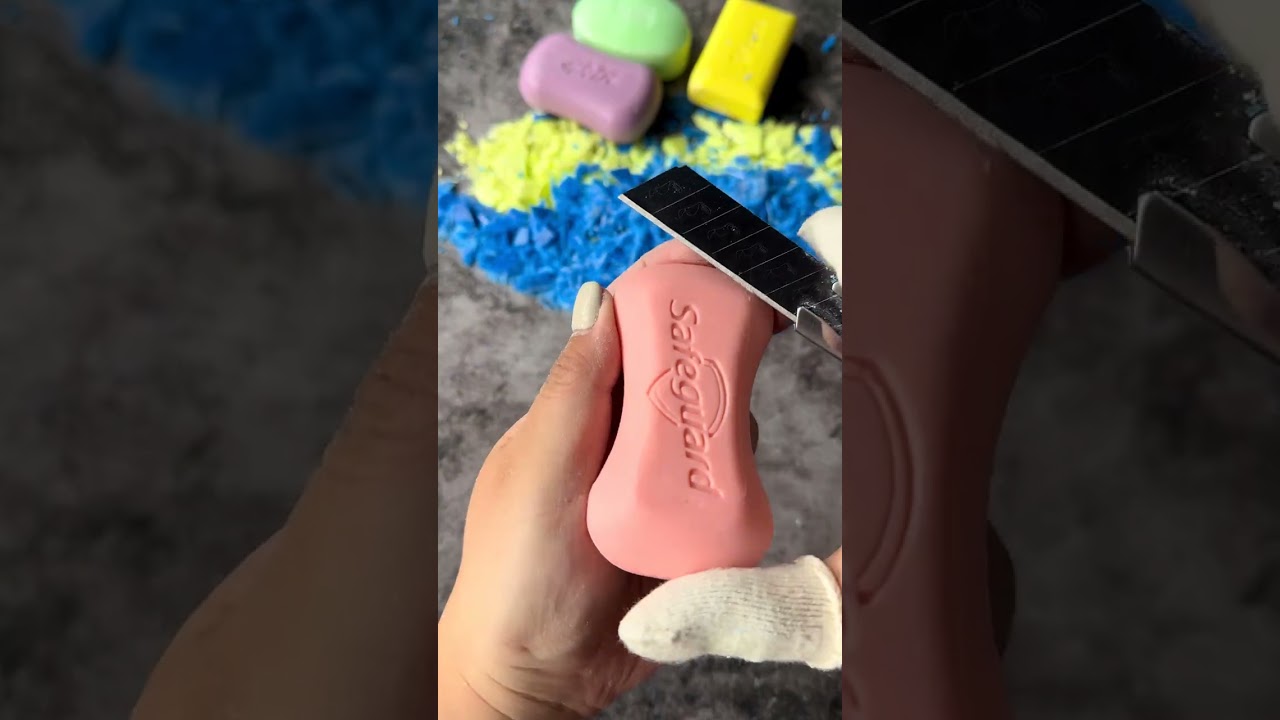 刮香皂 六神真的巨香 #六神香皂 #极度舒适 #解压视频 #捏捏乐