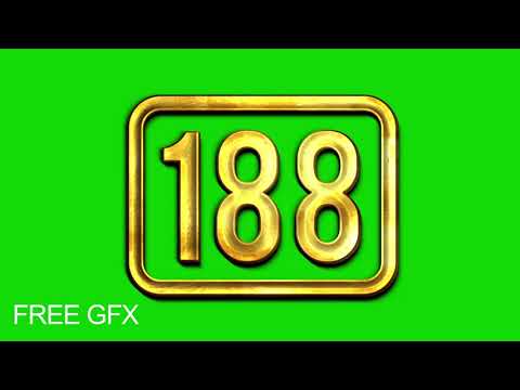 500 seconds count down  green screen video