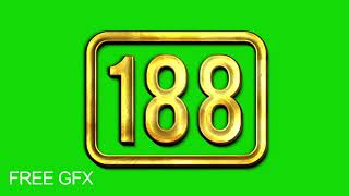 500 seconds count down  green screen video