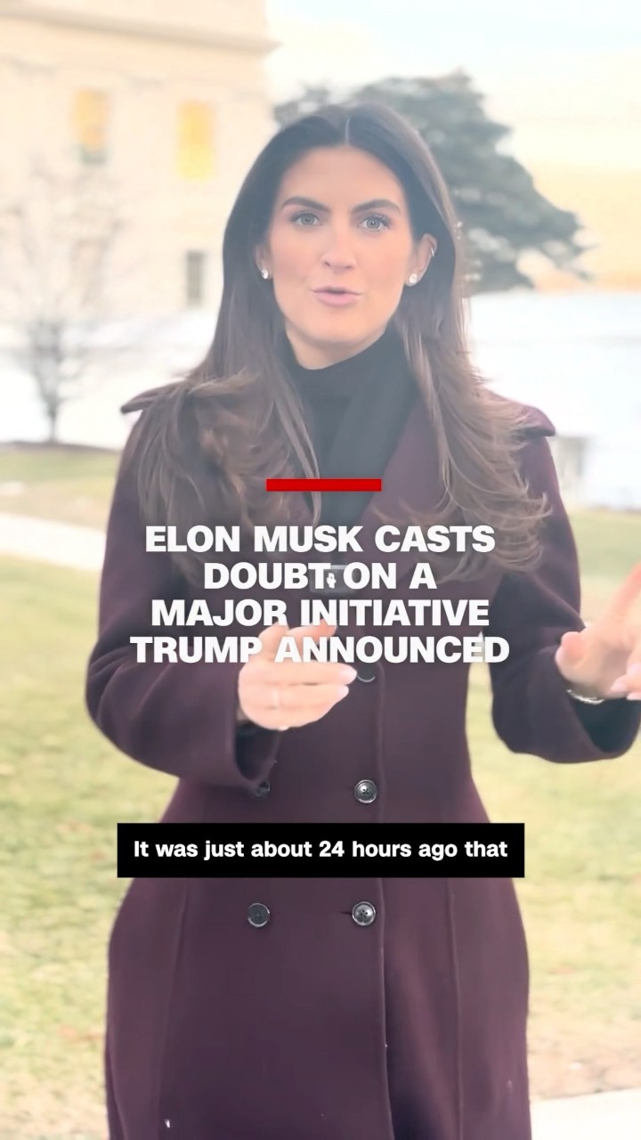 Elon Musk casts doubt on a major initiative Trump announced