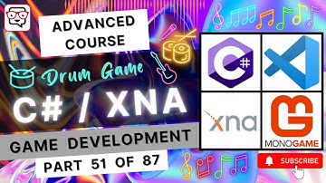 🔴 Renderer System • Drum Game (cf. Guitar Hero®) • XNA and C# Game Development • MonoGame • (Pt. 51)