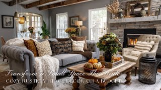 Transform a Small Space This Winter Cozy Rustic Vintage Decor on a Budget
