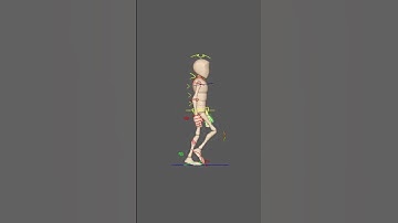 walk cycle animation in maya #shorts_video