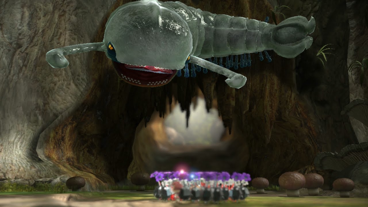 Pikmin 3 Deluxe - Finding the Flaw in the Armored Mawdad (Switch Gameplay)