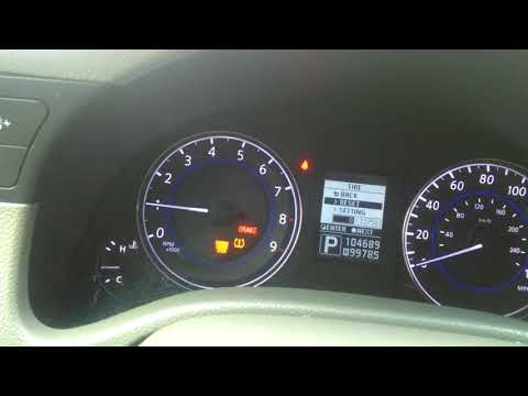 INFINITI G37 2011 Maintenance reset, resetear mantenimiento