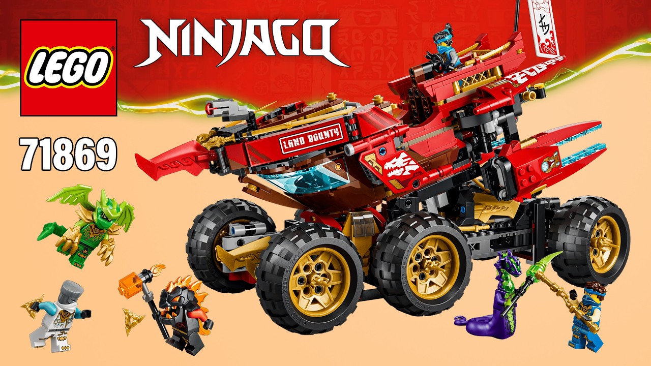 LEGO NINJAGO Land Bounty (71869)[1214 pcs] Step-by-Step Building