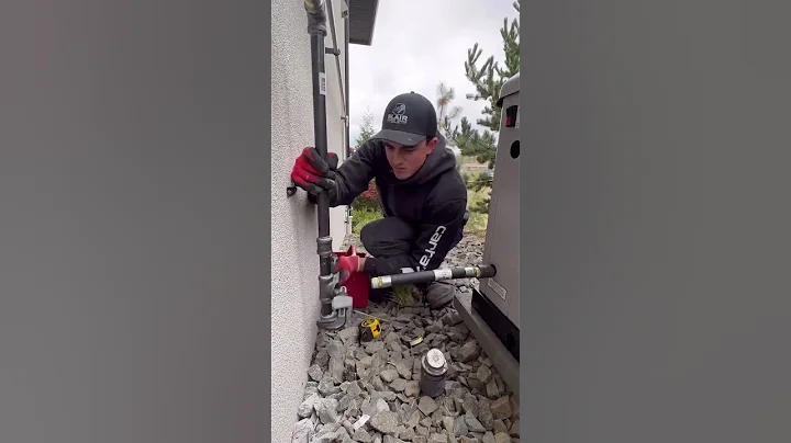 Supplying natural gas to a generator! #gas #plumbing #plumber