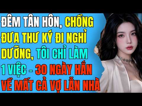 ĐÊM TÂN HÔN, CHỒNG ĐƯA THƯ KÝ ĐI NGHỈ DƯỠNG, TÔI CHỈ LÀM 1 VIỆC - 30 NGÀY HẮN VỀ MẤT CẢ VỢ LẪN NHÀ