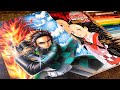 ［背景まで描く塗り絵］全集中で炭治郎を塗ると、こうなります。【鬼滅の刃塗絵帳】Demon Slayer Coloring Book