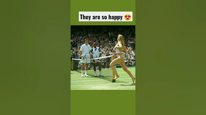 A streaker during a Wimbledon match, 1996