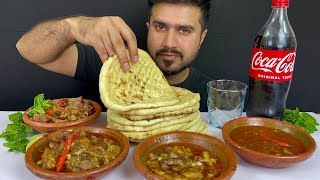 ASMR, Mutton Siri+Mutton Paya+Mutton Nulli+Tandoori Naan+Green Chilli || Real Mukbang(No Talking)