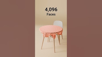 Cloth simulation 1 vs 65,536 faces #3d #animation #satisfying #blender3d #fyp #relaxing  #cool